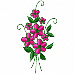 Flowers And Tree Embroidery Design 9 Flowers And Tree Embroidery Design 9